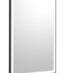 Bobrick B-167 2436.MBLK LED Backlit Mirror (Outer Etched, Matte Black Frame)